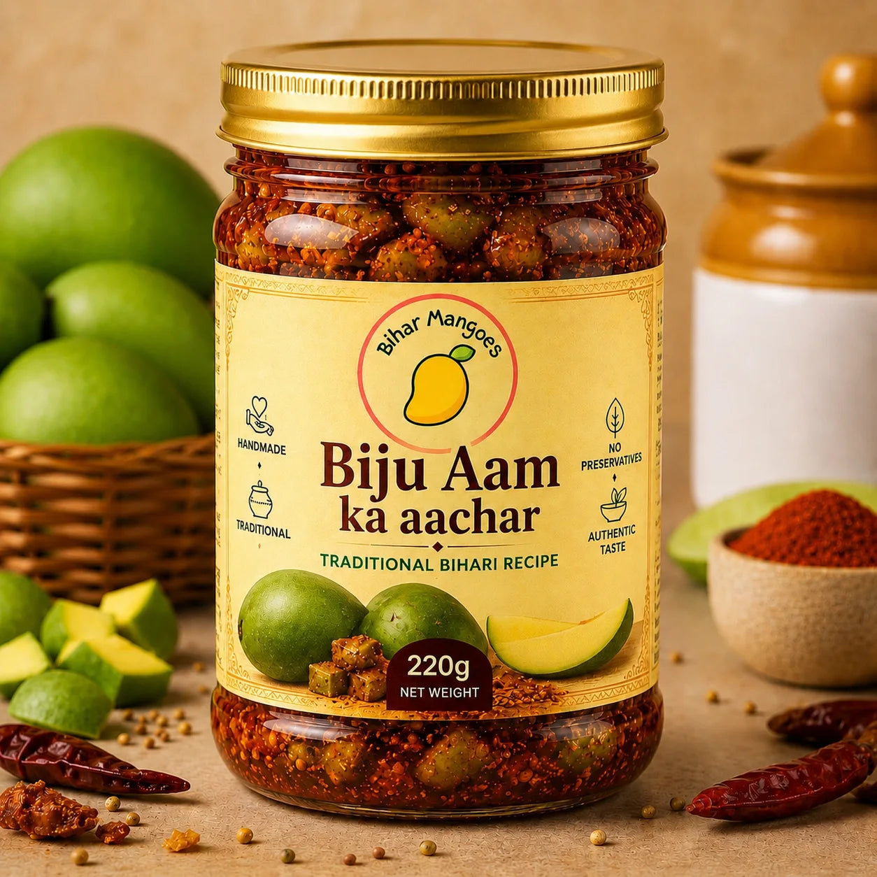 Original Biju Aam Aachar - Home Made